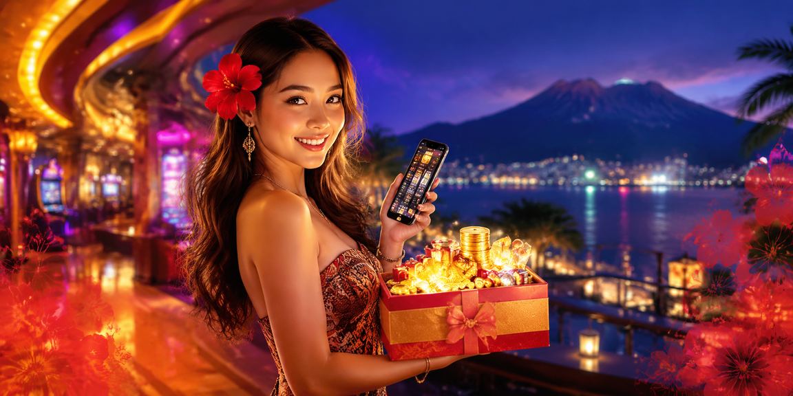 Antara muka permainan slot di aplikasi mudah alih dengan grafik menarik